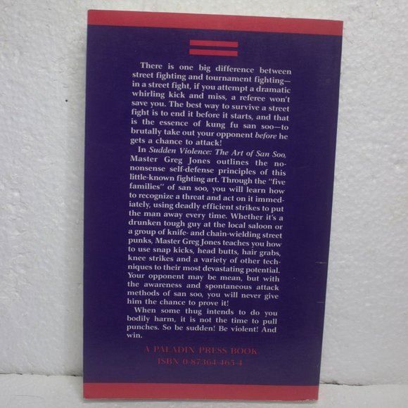 Sudden Violence The Art of San Soo By Master Greg Jones - Picture 2 of 2